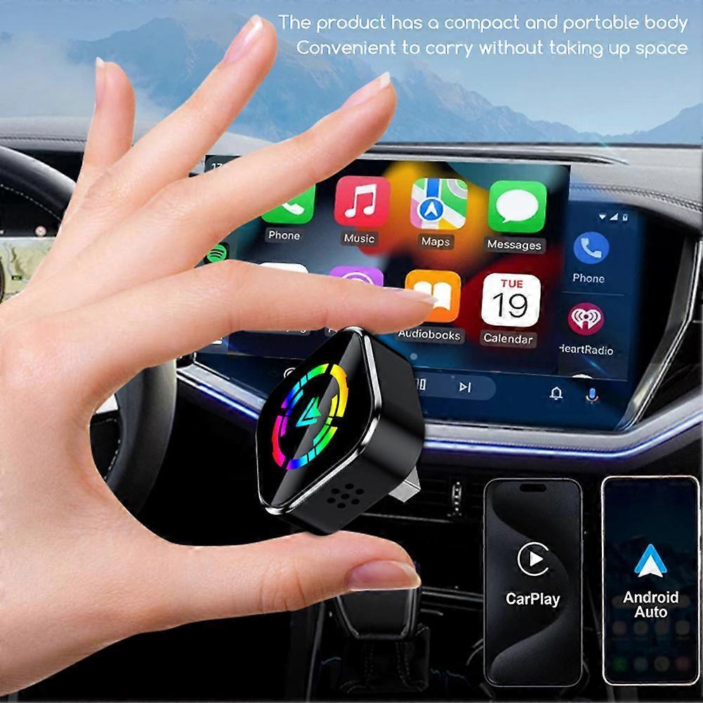 2-in-1 Wireless CarPlay Adapter for iPhone & Android, Mini Auto Dongle V1263-JX-5128