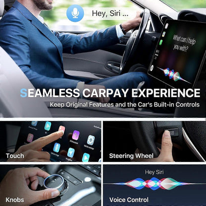 USB Wireless CarPlay Adapter, Plug & Play Dongle V1263-JX-5130