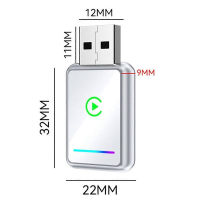 2-in-1 Wireless CarPlay Adapter USB Dongle for CarPlay & Android Auto V1263-JX-5133