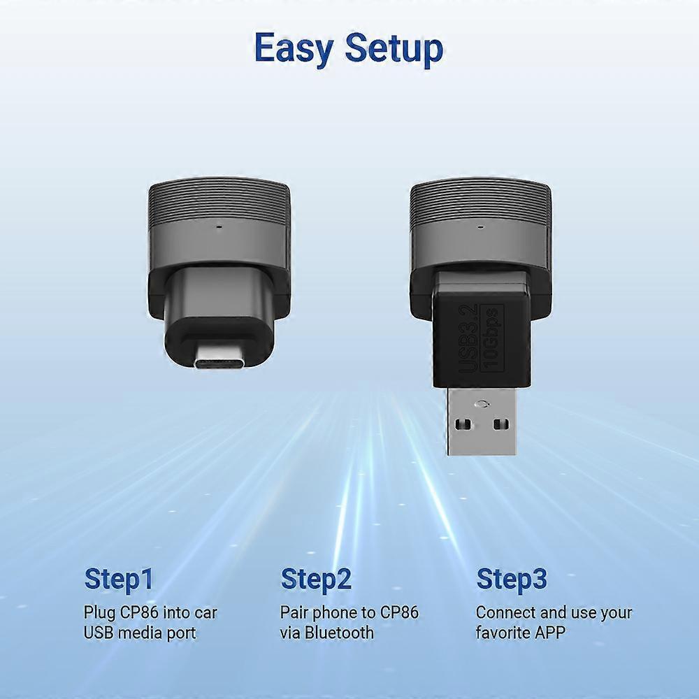 Mini Wireless CarPlay Adapter, Wired to Wireless Dongle for iPhone V1263-JX-5135