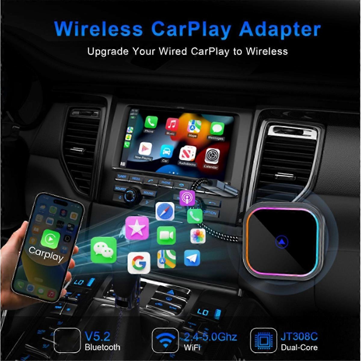 2-in-1 Wireless CarPlay Adapter for Android Auto Audio V1263-JX-5145