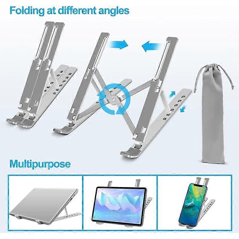 Adjustable Aluminum Laptop Stand, Portable Desk Holder V1263-JX-5148