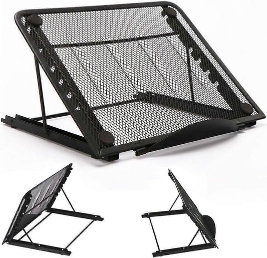 Foldable Aluminum Laptop Stand, Adjustable Ventilated Stand for Laptop/Tablet/Phone V1263-JX-5154
