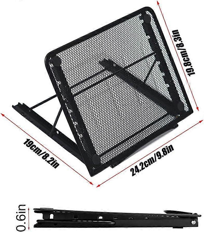 Foldable Aluminum Laptop Stand, Adjustable Ventilated Stand for Laptop/Tablet/Phone V1263-JX-5154