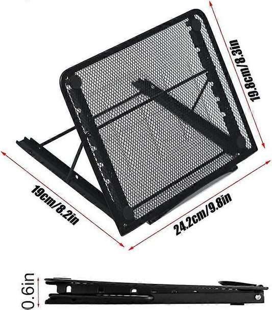 Foldable Aluminum Laptop Stand, Adjustable Ventilated Stand for Laptop/Tablet/Phone V1263-JX-5154
