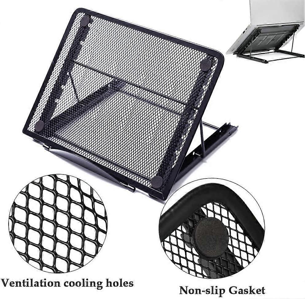 Foldable Aluminum Laptop Stand, Adjustable Ventilated Stand for Laptop/Tablet/Phone V1263-JX-5154