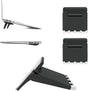 Set of 2 Mini Black Laptop Stands, Invisible Foldable Lightweight Holder for Laptop/Tablet V1263-JX-5162