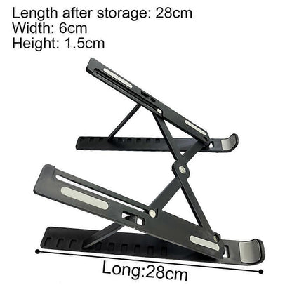 Foldable Adjustable ABS Laptop Stand, Ergonomic Tablet/Computer Holder V1263-JX-5164