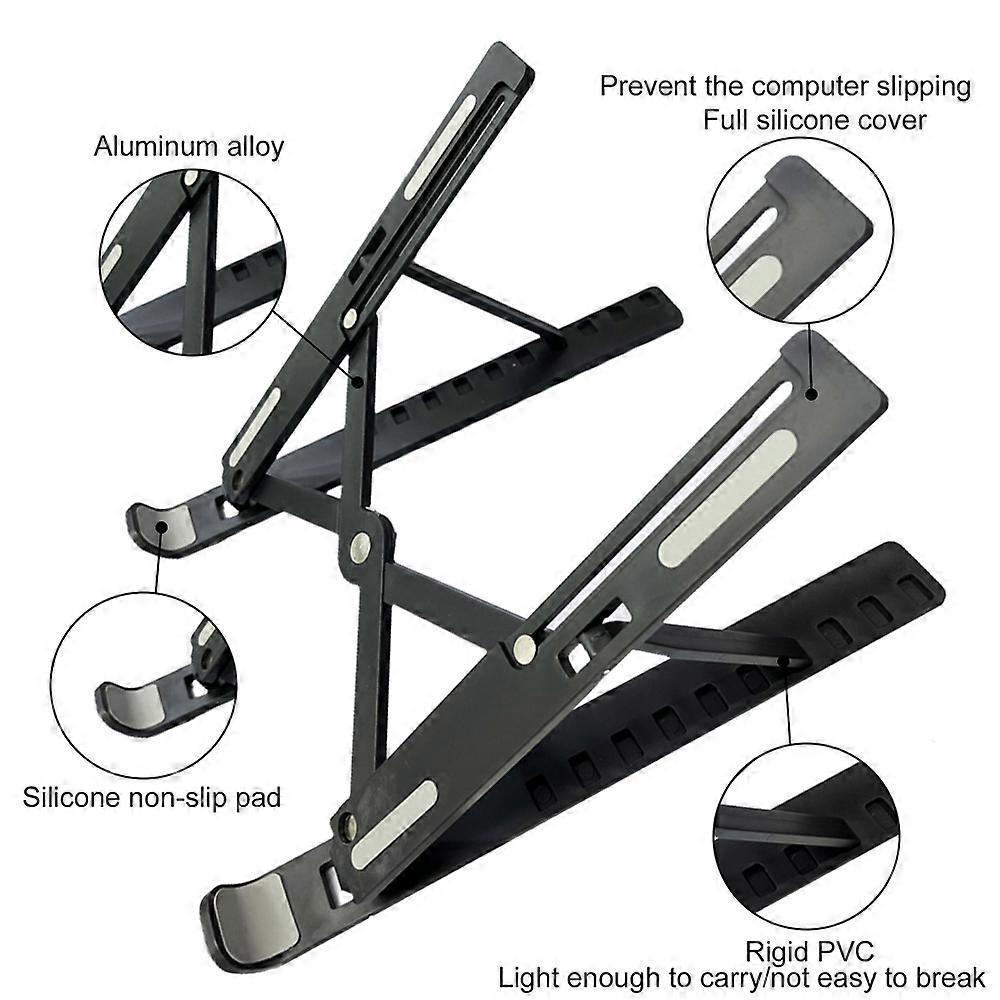 Foldable Adjustable ABS Laptop Stand, Ergonomic Tablet/Computer Holder V1263-JX-5164