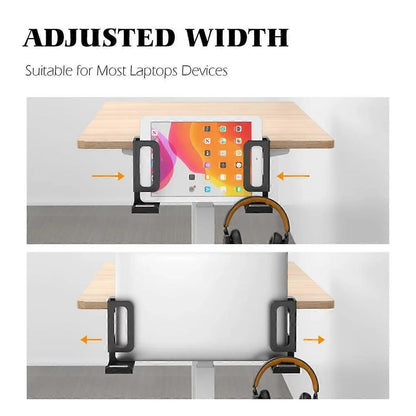 Vertical Laptop Stand, Desk Side Mount Holder, Black V1263-JX-5169