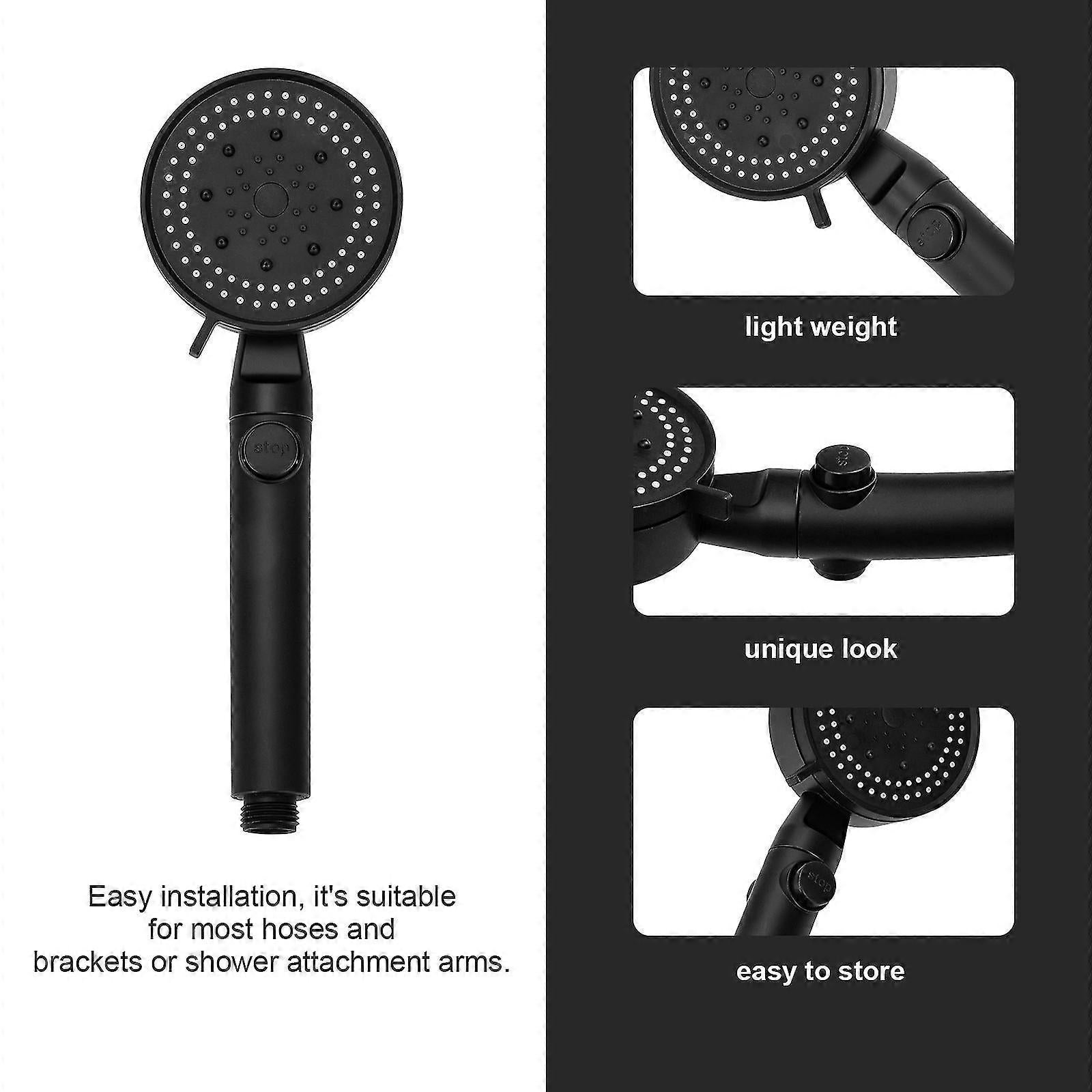 Adjustable Plastic Shower Head, Handheld Shower Sprinkler V1263-JX-5171