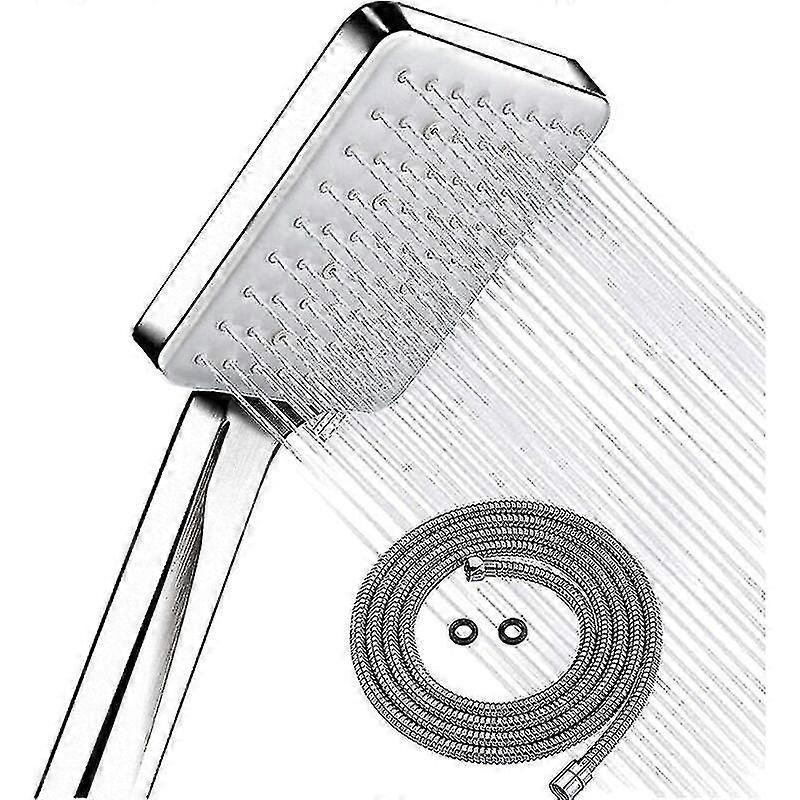 Water Saving Shower Head with 1.5m Hose, Bathroom Handheld V1263-JX-5175