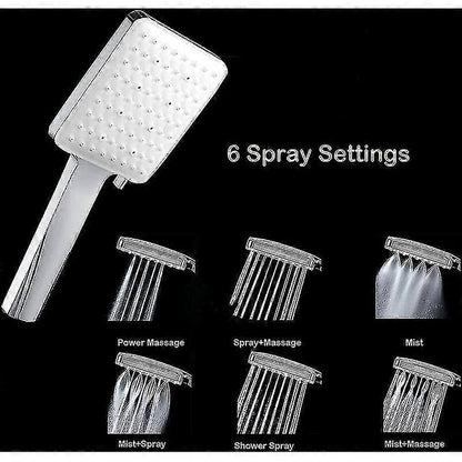 Water Saving Shower Head with 1.5m Hose, Bathroom Handheld V1263-JX-5175