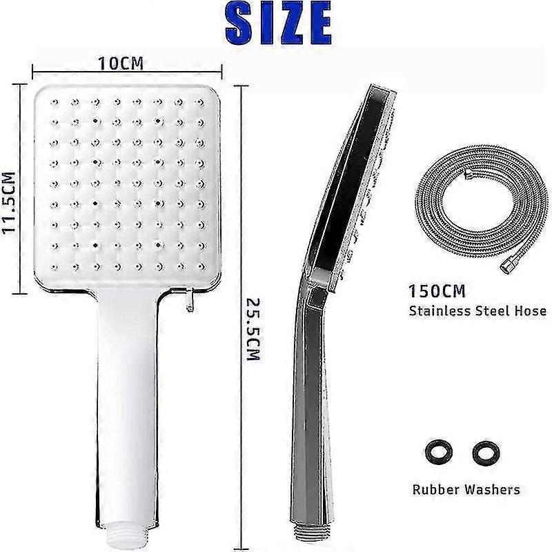 Water Saving Shower Head with 1.5m Hose, Bathroom Handheld V1263-JX-5175