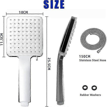 Water Saving Shower Head with 1.5m Hose, Bathroom Handheld V1263-JX-5175
