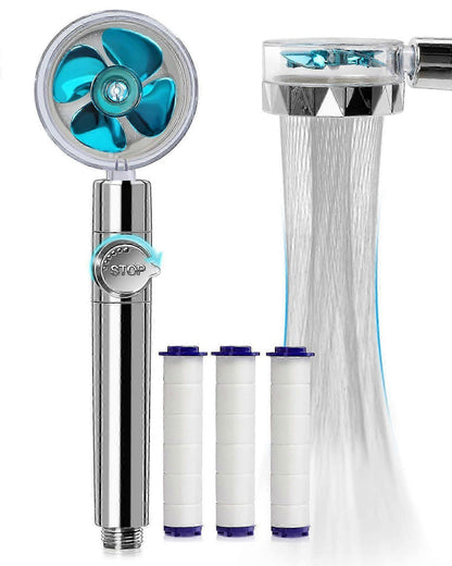 Rotating Propeller Shower Head with Filter, High Pressure & Water Saving V1263-JX-5178