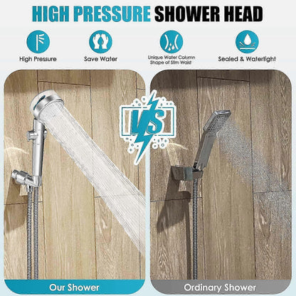 Rotating Propeller Shower Head with Filter, High Pressure & Water Saving V1263-JX-5178