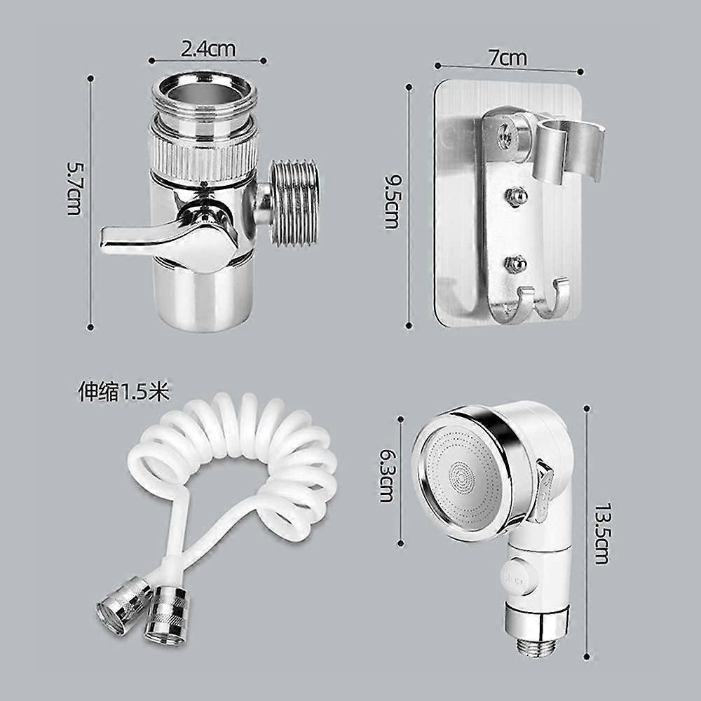 Shower Head Set with Hose, Adjustable Handheld Shower V1263-JX-5179
