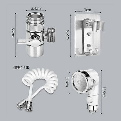 Shower Head Set with Hose, Adjustable Handheld Shower V1263-JX-5179