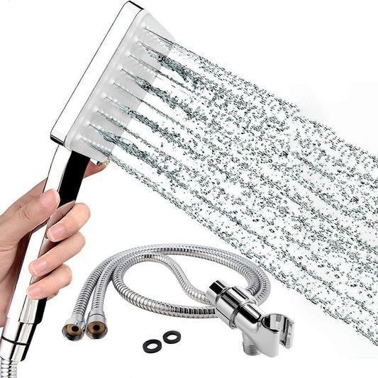 Rain Shower Head with Handheld, 6 Jet Types, High Pressure Water Saving V1263-JX-5184