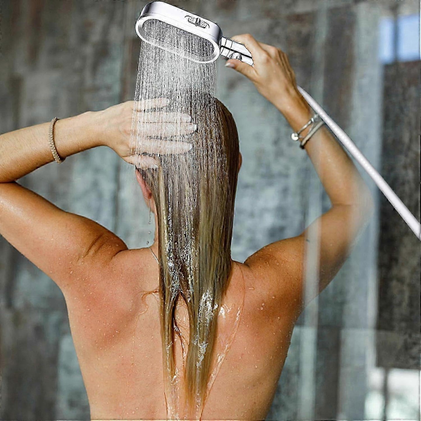 Adjustable High Pressure Shower Head Set with 1.5m Hose V1263-JX-5186