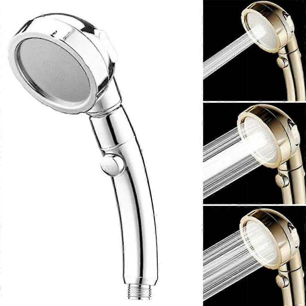 Handheld Pressure Shower Head, 3 Jet Functions, Water Saving Set V1263-JX-5188