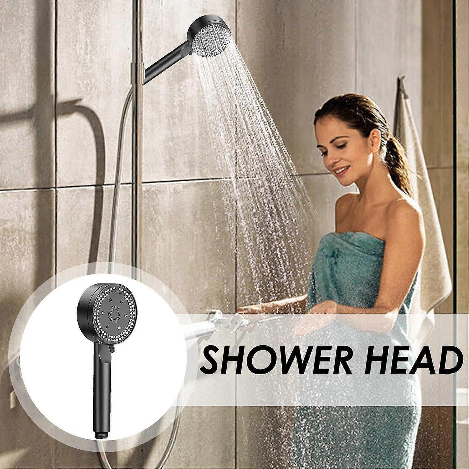 Bathroom Pressure Shower Head, 8 Modes Handheld Spa Shower V1263-JX-5189