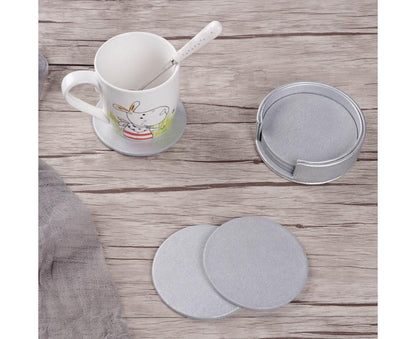 6Pcs Faux Leather Marble Coasters Cup Mat Pad Holder Placemat Dining Table Decor- G V1263-JX-519