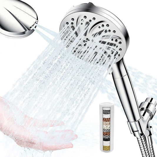 Shower Head with 15-Stage Filter, 10 Jet Modes, Anti-Limescale V1263-JX-5198