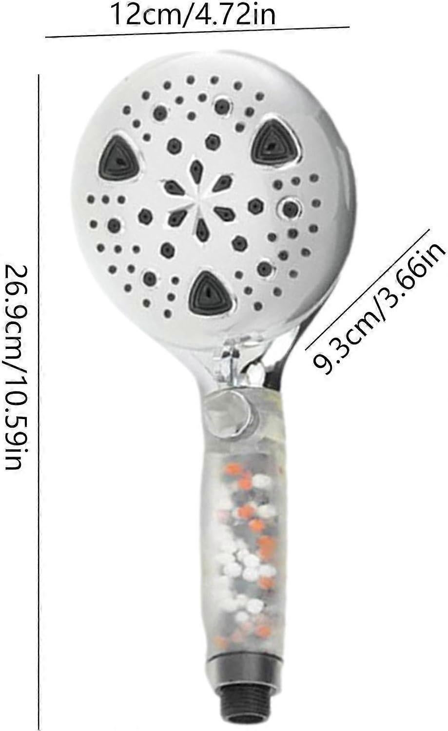 Handheld Shower Spray Head, Reusable Water Saving Design V1263-JX-5205