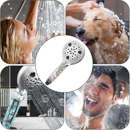 Handheld Shower Spray Head, Reusable Water Saving Design V1263-JX-5205