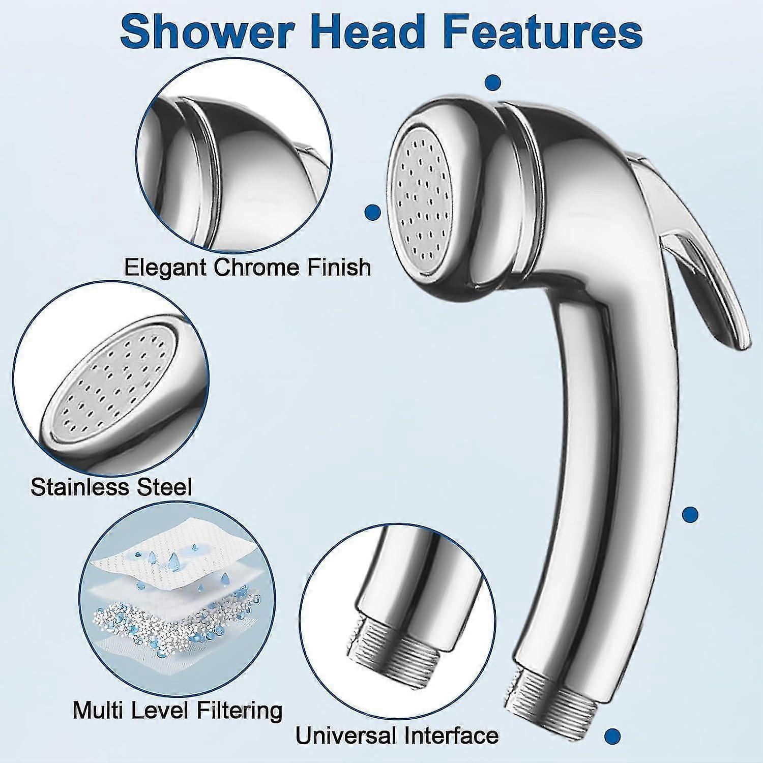 High Pressure Handheld Trigger Shower Nozzle V1263-JX-5206