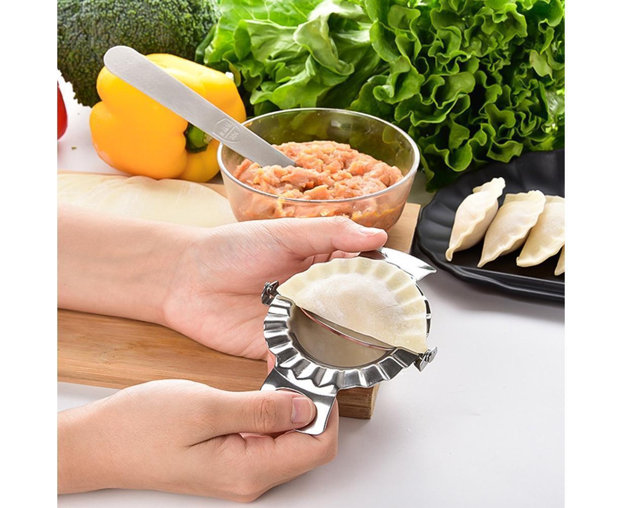 3Pcs Stainless Steel Dumpling Maker Slicer Stuffing Spoon Dough Presser Mould-L V1263-JX-521