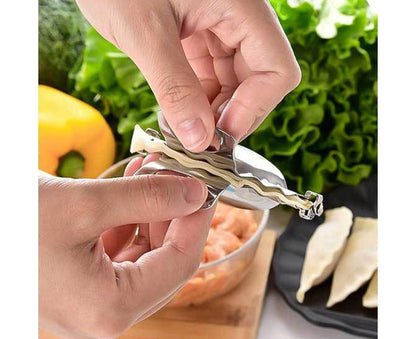 3Pcs Stainless Steel Dumpling Maker Slicer Stuffing Spoon Dough Presser Mould-L V1263-JX-521