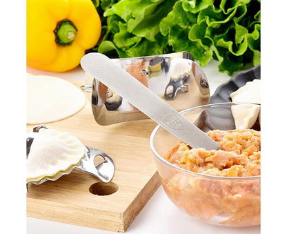 3Pcs Stainless Steel Dumpling Maker Slicer Stuffing Spoon Dough Presser Mould-L V1263-JX-521