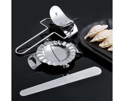 3Pcs Stainless Steel Dumpling Maker Slicer Stuffing Spoon Dough Presser Mould-L V1263-JX-521
