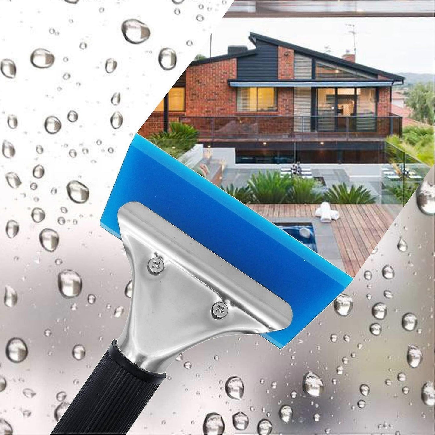 Rubber Mini Car Squeegee, Shower & Ice Scraper Water Blade for Window Tinting V1263-JX-5211