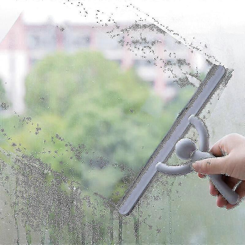 Gray Shower Squeegee, Multi-Purpose Glass Cleaner V1263-JX-5213