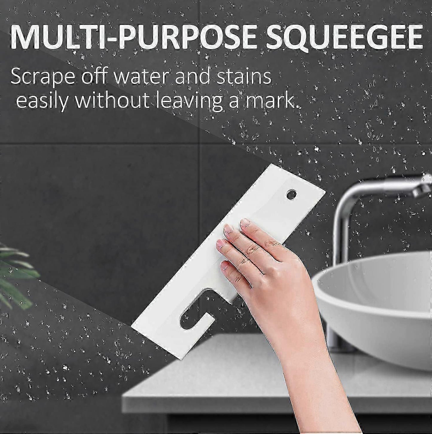 Small Shower Squeegee for Glass, Windows & Surfaces V1263-JX-5214
