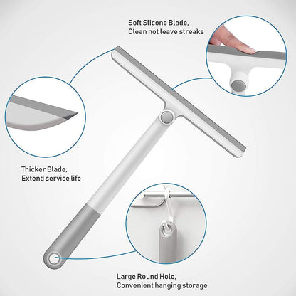 Silicone Shower Squeegee with Rotating Handle for Bathroom/Window V1263-JX-5215
