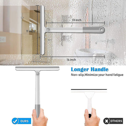 Silicone Shower Squeegee with Rotating Handle for Bathroom/Window V1263-JX-5215