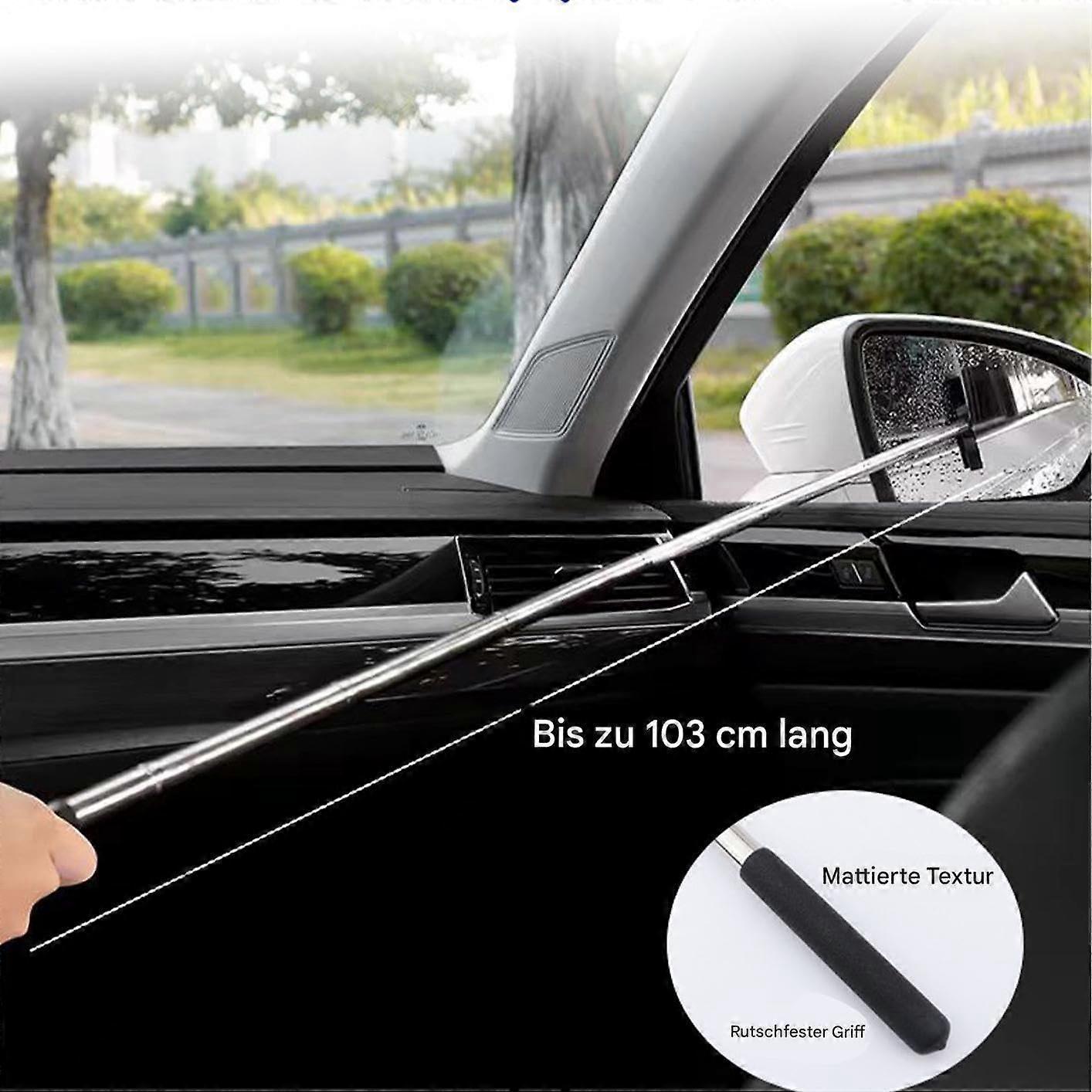 Car Side Mirror Squeegee, Fog Cleaning Tool, Black V1263-JX-5219