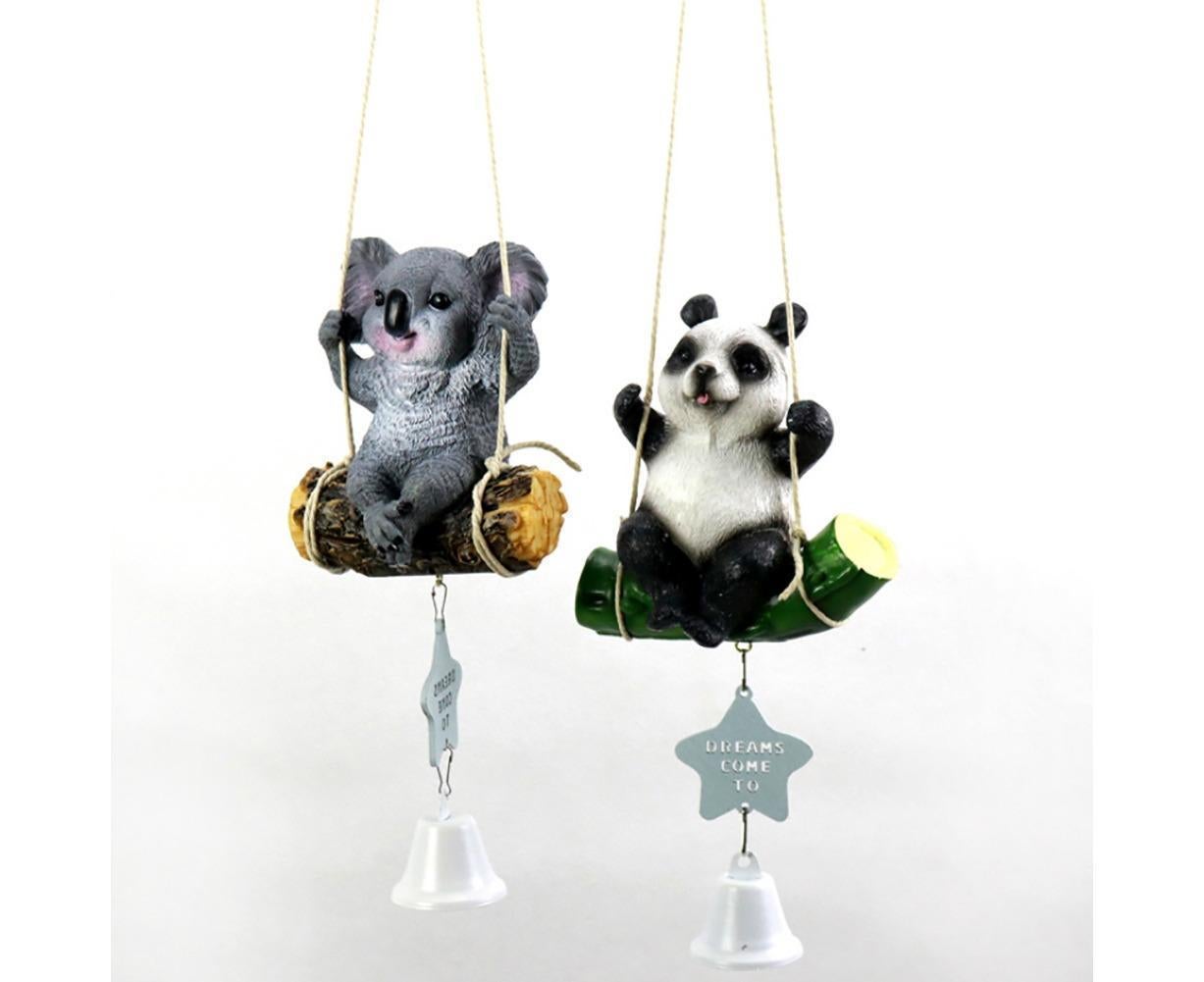 Cute Swing Panda Sloth Wind Chimes Home Door Window Balcony Hanging Bell Decor-Sloth V1263-JX-522