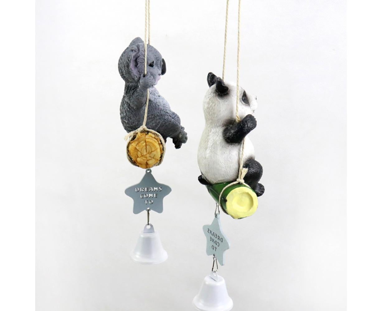 Cute Swing Panda Sloth Wind Chimes Home Door Window Balcony Hanging Bell Decor-Sloth V1263-JX-522
