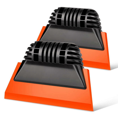 2pcs Orange Window Tint Squeegees, Non-Slip Rubber Handle PPF Tools V1263-JX-5223