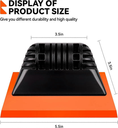 2pcs Orange Window Tint Squeegees, Non-Slip Rubber Handle PPF Tools V1263-JX-5223