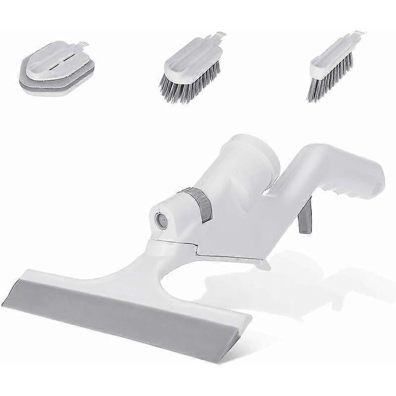 3-in-1 Floor & Glass Squeegee Brush, Bathroom Shower Cleaner with Heads V1263-JX-5225