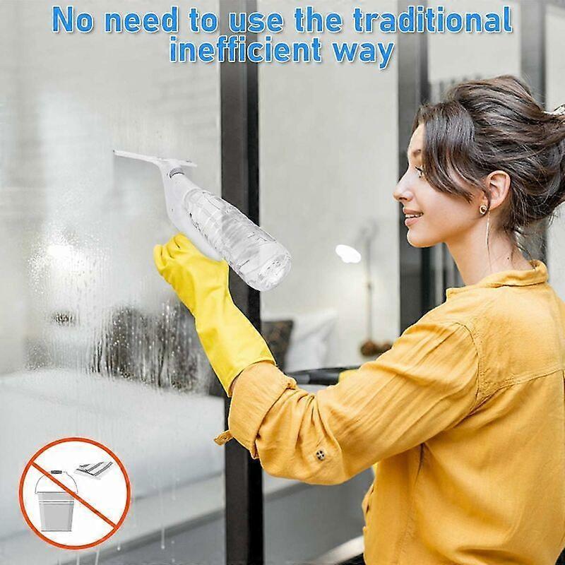 3-in-1 Floor & Glass Squeegee Brush, Bathroom Shower Cleaner with Heads V1263-JX-5225