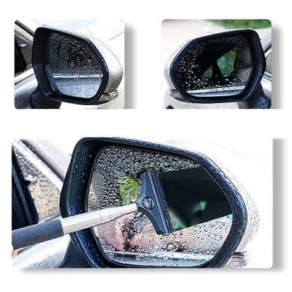 Telescopic Rearview Mirror Squeegee, Retractable Window Cleaner V1263-JX-5233