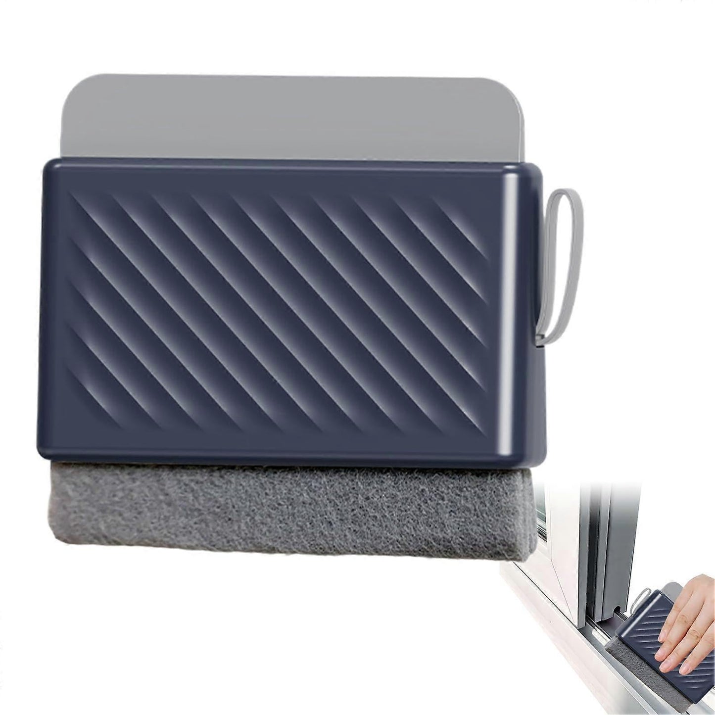 Multifunctional Window & Shower Squeegee with Grout Brush, Blue V1263-JX-5239